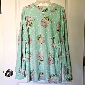 Grogu Star Wars Women's Munki Munki Pajamas NWOT